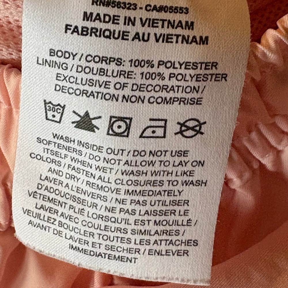 Nike Sportswear Women XXL Pink-Peach Mesh Lined Shorts Run Sports DM6829-686 EUC - Picture 14 of 14
